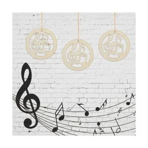 20 piezas de notas musicales de madera para manualidades_6