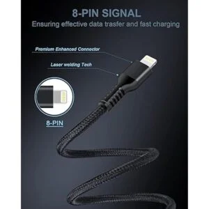 Cargador de teléfono para automóvil cable Lightning de_3