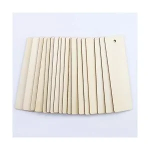 WYKOO 50 etiquetas de regalo de madera en blanco_5