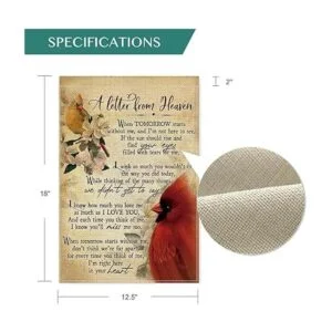 AVOIN colorlife Bandera de jardín cardenal de doble cara_2