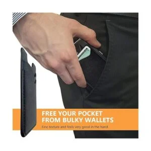 Soporte para tarjetas de teléfono cartera de cuero para_3