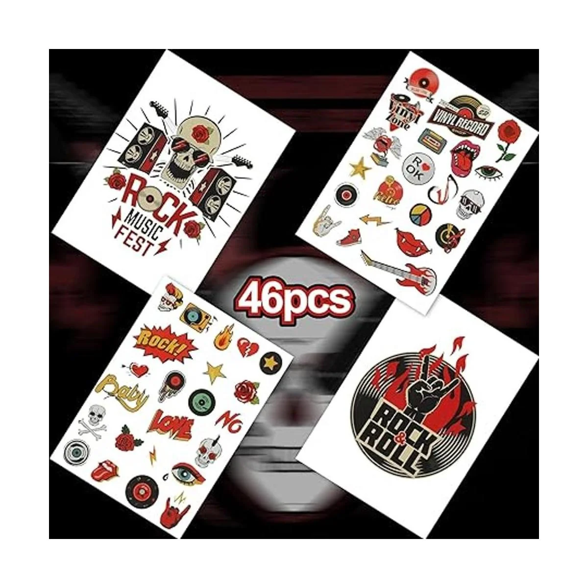 Juego de 46 piezas de calcomanías de transferencia_2