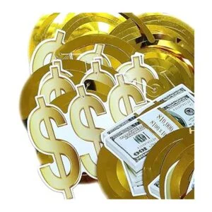 YiiiGoood Tema de dinero dorado colgante decoración dólar_5