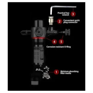 Clscea 1.3L5.5L CO2 Cylinder System for Aquarium Plants_2
