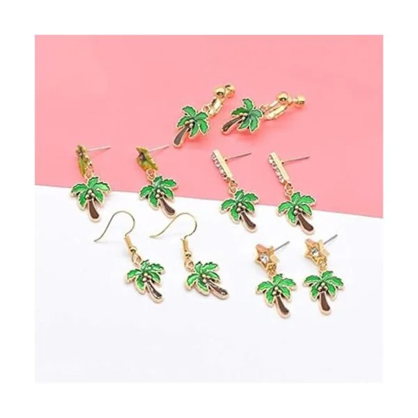 NUOBESTY 20 abalorios esmaltados con diseño de palmeras_7
