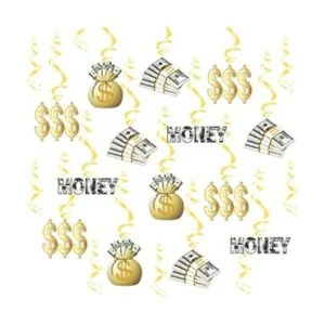 YiiiGoood Tema de dinero dorado colgante decoración dólar_1