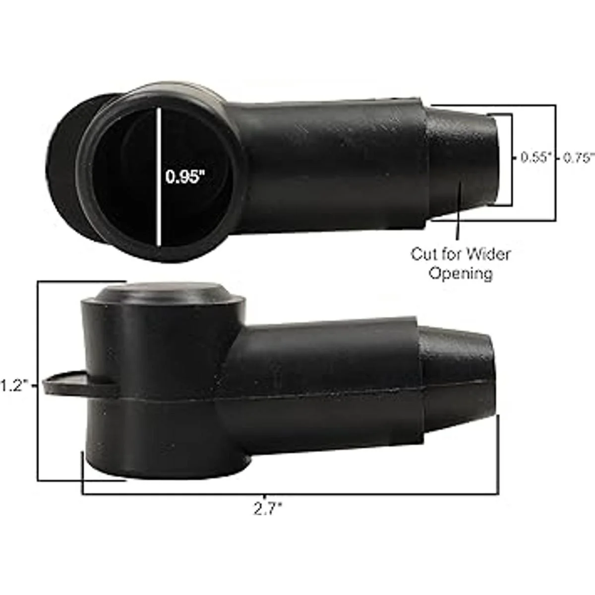 Fastronix Tapones de terminales de perno de 12 pulgada_4