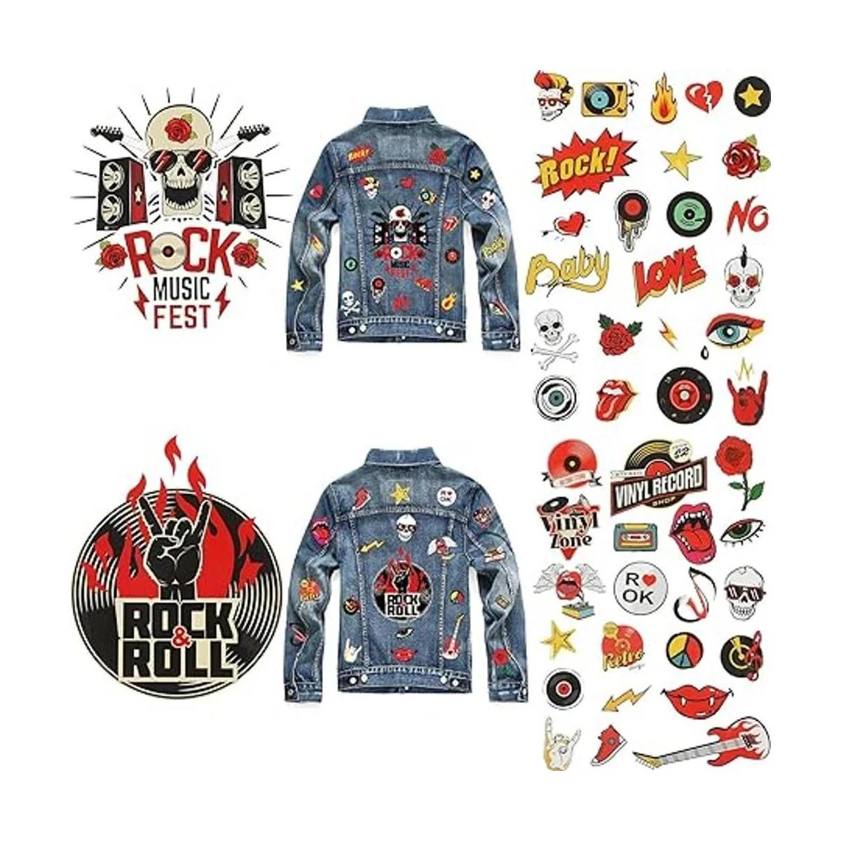 Juego de 46 piezas de calcomanías de transferencia_4