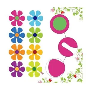 Imán de flores para coche calcomanías magnéticas_3