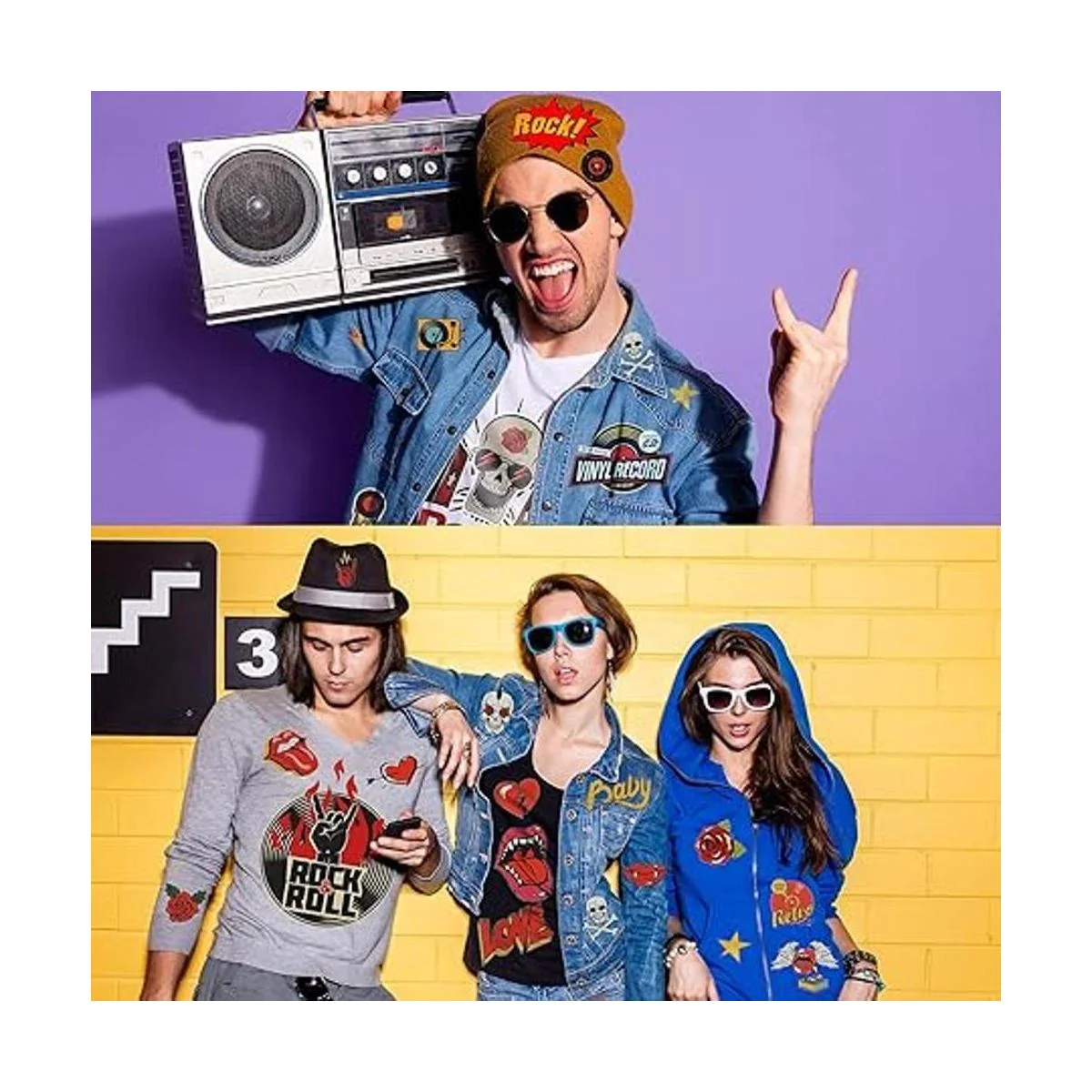 Juego de 46 piezas de calcomanías de transferencia_7