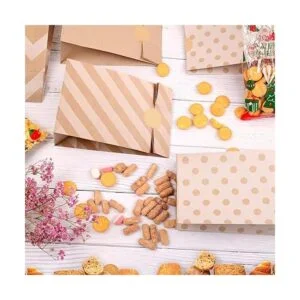 MAMUNU 30 bolsas de recuerdo de fiesta marrones 9.4 x 5.1_5