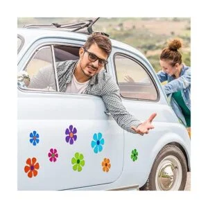 Imán de flores para coche calcomanías magnéticas_6
