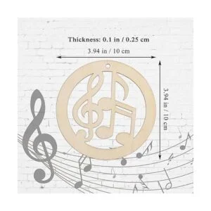 20 piezas de notas musicales de madera para manualidades_2