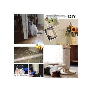 Natural Sisal White Rope for Cat Scratching Post_5