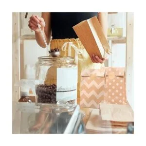 MAMUNU 30 bolsas de recuerdo de fiesta marrones 9.4 x 5.1_7