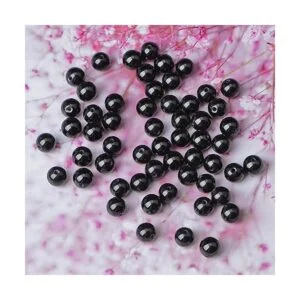 100 cuentas redondas sueltas de ónix negro natural de 0.73_3