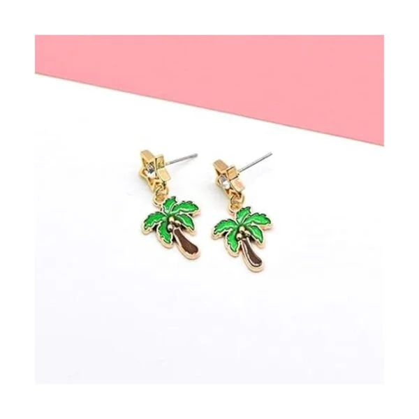 NUOBESTY 20 abalorios esmaltados con diseño de palmeras_3