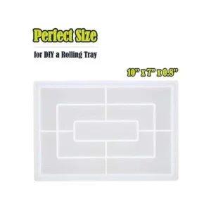 Vusnud Molde de resina para bandeja rodante molde de_2