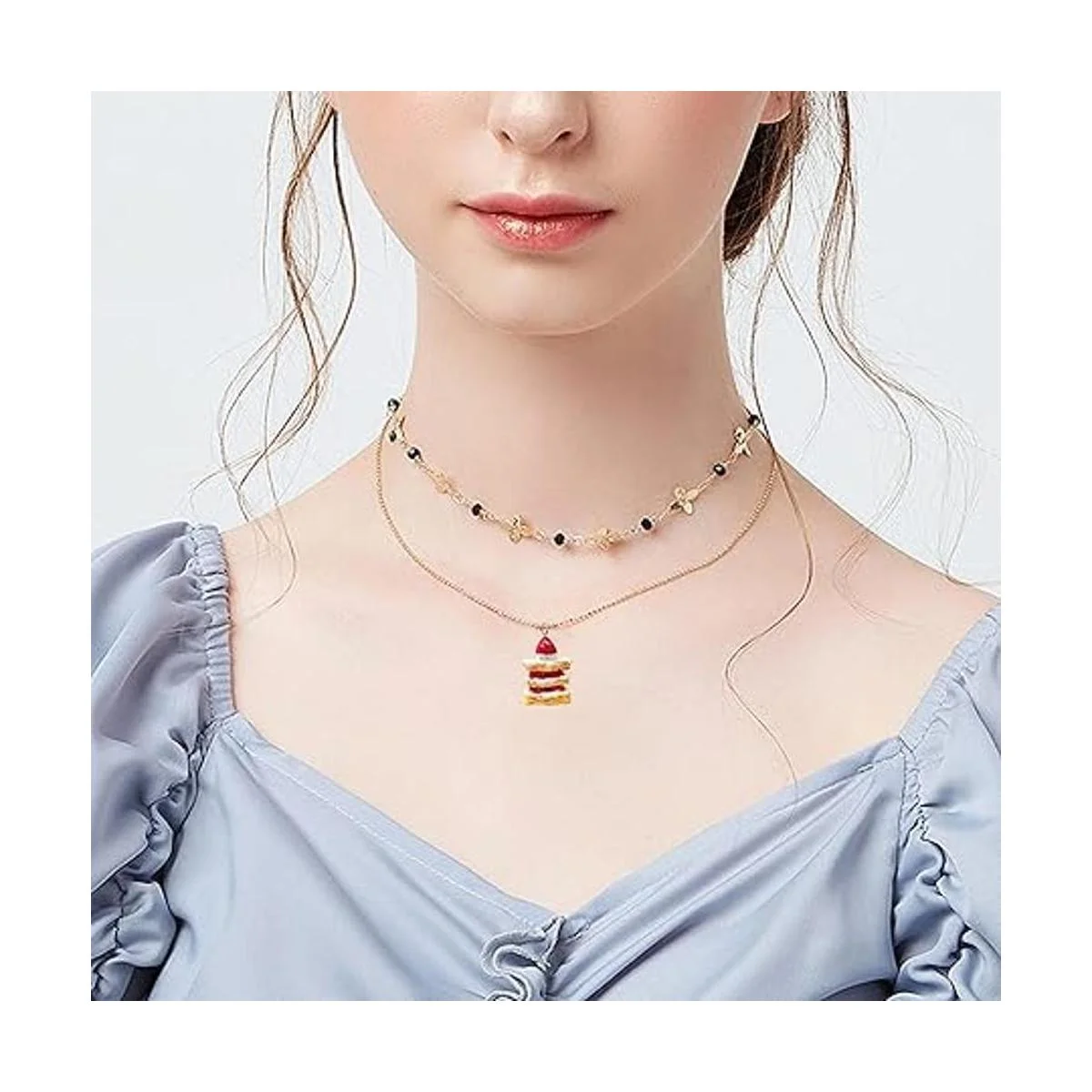 Honbay 20 encantos de la torta de la fresa lindos de los_6