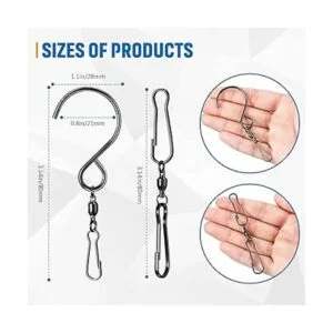 Gancho giratorio de viento doble giratorio de 360 grados_2