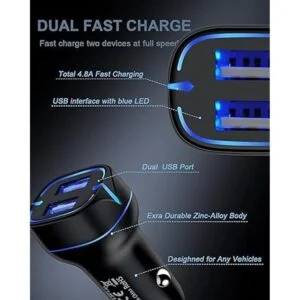 Cargador de teléfono para automóvil cable Lightning de_2