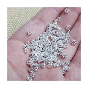 Acxico Juego de 500 cuentas con forma de margarita_3