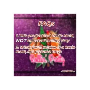 Vusnud Molde de resina para bandeja rodante molde de_5