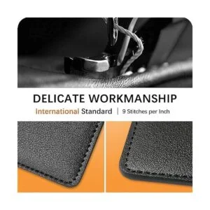 Soporte para tarjetas de teléfono cartera de cuero para_5