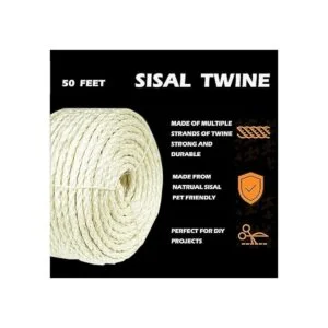 Natural Sisal White Rope for Cat Scratching Post_2