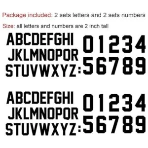 Fanbay 72 piezas de 2 pulgadas letras de planchado y_5