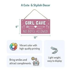 Letrero de cueva para niñas decoración de habitación de_2