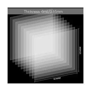 Paquete de 15 hojas de Mylar de 6 mil 12 x 12 pulgadas_2