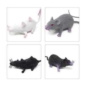 HONBAY 6 piezas de plástico de Halloween falso rata_4