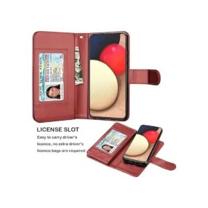 Njjex Funda tipo cartera para Samsung Galaxy A02S para_3