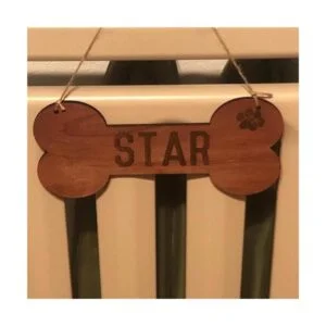 Placa de madera de hueso para perro 3 unidades de placa_7