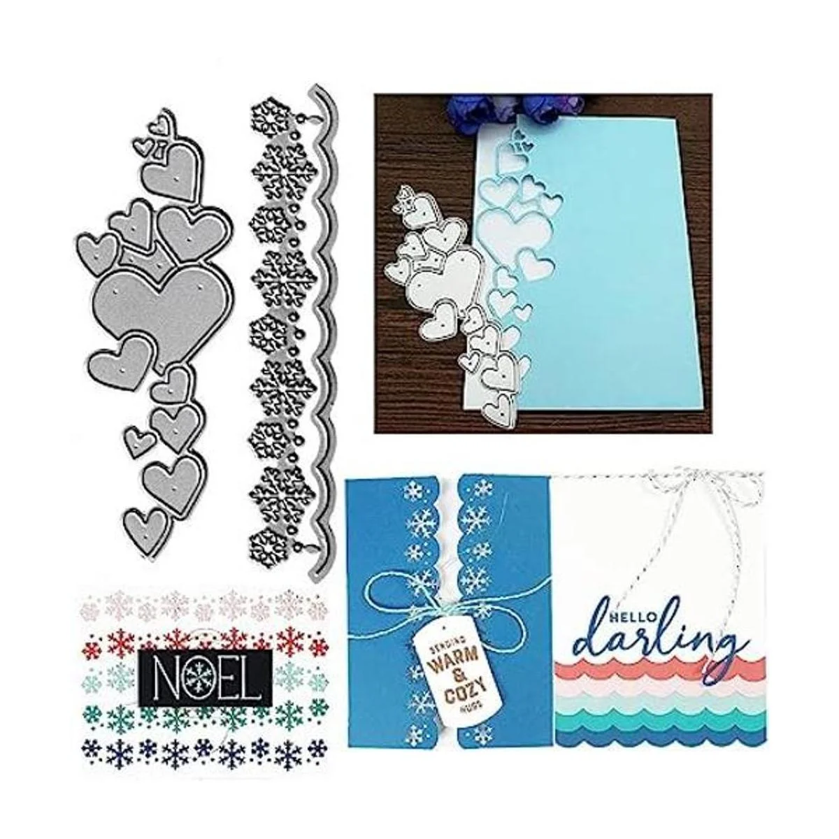 Love Heart Troqueles de corte de encaje con forma de_1