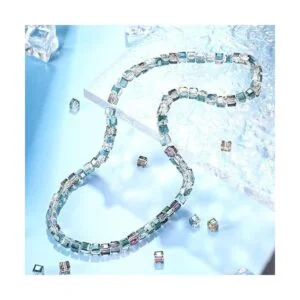 Equsion 400 cuentas de cristal cuadradas de cristal de_7