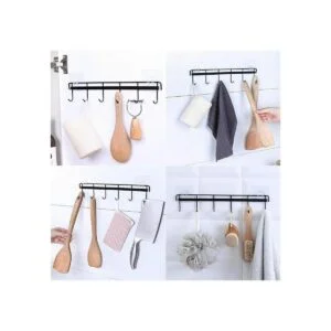 Rainmae Paquete de 2 ganchos de pared adhesivos de cocina_5