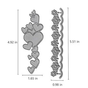 Love Heart Troqueles de corte de encaje con forma de_2