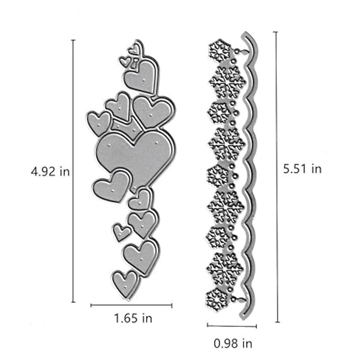 Love Heart Troqueles de corte de encaje con forma de_2