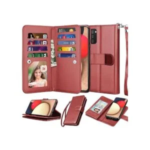 Njjex Funda tipo cartera para Samsung Galaxy A02S para_1