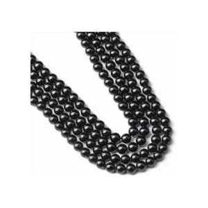 100 cuentas redondas sueltas de ónix negro natural de 0.73_5