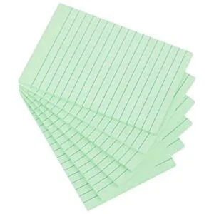 Notas adhesivas forradas de 4 x 6 pulgadas color verde_1