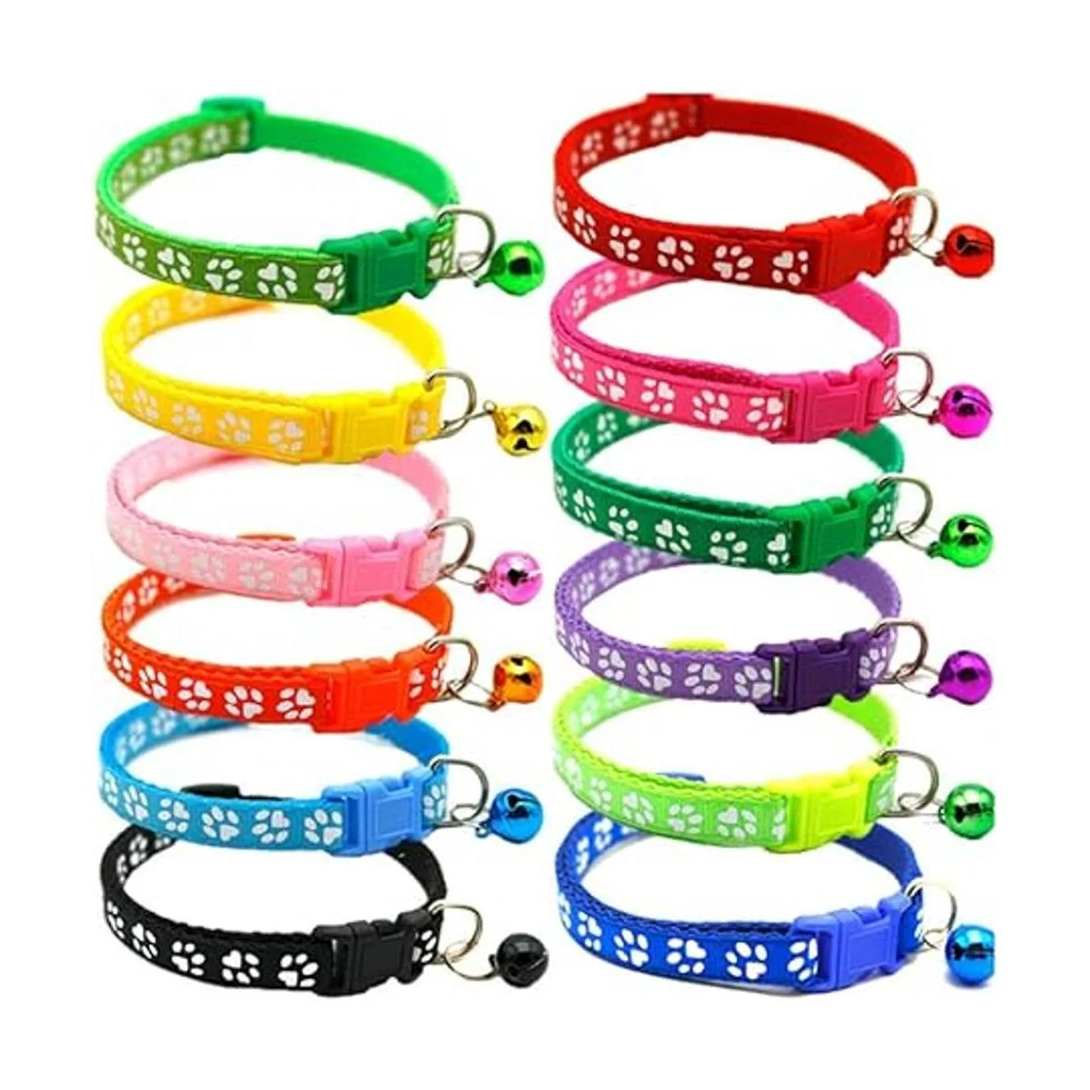 Collar de perro de 12 colores transpirable de nylon para_2