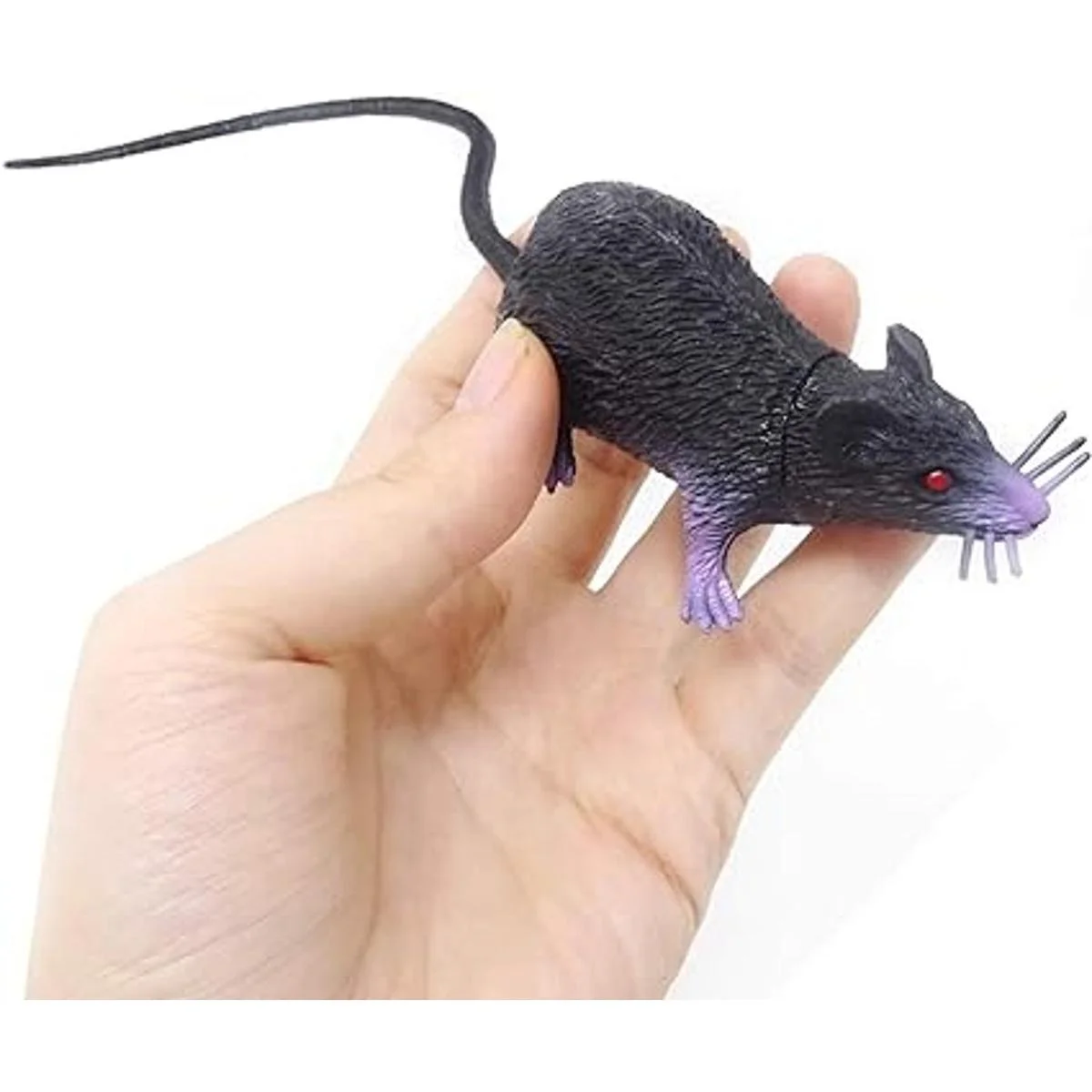 HONBAY 6 piezas de plástico de Halloween falso rata_6