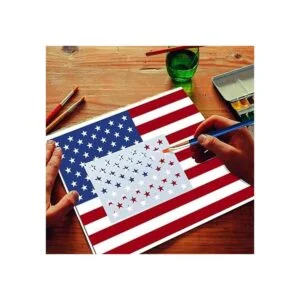 WISYOK 12 plantillas de bandera estadounidense de 50_7