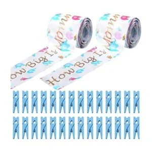 Juego de juegos de baby shower 2 rollos de cinta métrica_1