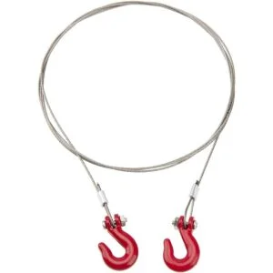 Vgoohobby Metal RC Rescate gancho de remolque con cadena_4