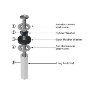 iFealClear Juego de 2 tornillos universales para asiento_2