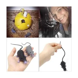 HONBAY 6 piezas de plástico de Halloween falso rata_5